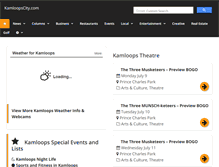 Tablet Screenshot of kamloopscity.com